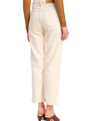 Молочные джинсы HELMUT LANG: фото 4 - Invogue